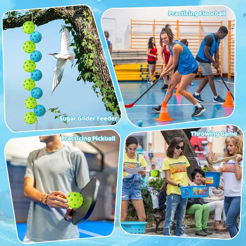 Miniatura 6 de Mototo 12/30/60 Pelotas de béisbol de práctica para golpear, pelotas de béisbol suaves de plástico de 2.8 pulgadas para práctica, pelota suave