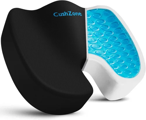 Miniatura 11 de Cojín de asiento para silla de oficina, cojín de espuma viscoelástica mejorada de gel refrescante para sentarse durante mucho tiempo, almohada