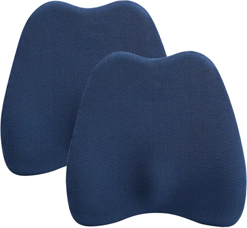 Miniatura 11 de ZTGL Almohada de apoyo de espalda, cojín para asiento de automóvil, escritorio y silla de oficina para postura y apoyo lumbar, almohadas de espuma