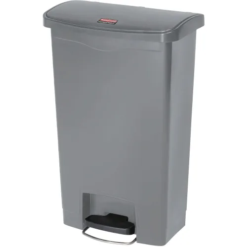 Miniatura 41 de Rubbermaid Commercial Products - Bote de basura Streamline Slim con pedal Papelera de plástico, 4 galones (15 litros), color rojo, con manos