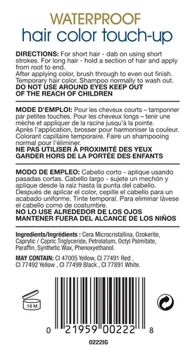 Miniatura 2 de Cover Your Gray Lápiz gordito impermeable, marrón medio, 0.1 onzas