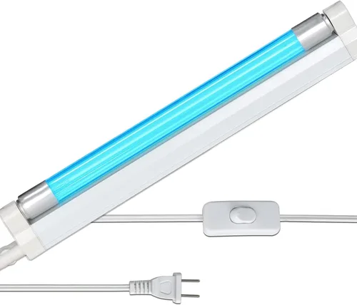Miniatura 12 de Coospider 6W Luz UV Libre de Ozono, Lámpara Desinfectante 253.7nm con 3 Configuraciones de Tiempo, Lámpara UVC para Zapatos/Ropero/Gabinete/Baño