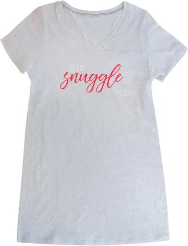 Miniatura 8 de Smart & Sexy Camisa de dormir extragrande con cuello en V para mujer Amarillo