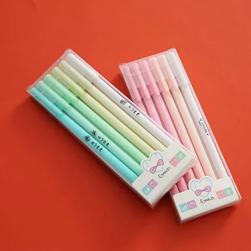 Miniatura 3 de Paquete de 12 bolígrafos de tinta de gel, color rosa, verde, caramelo, tinta negra de 0.020 in, punta extrafina, bonitos bolígrafos para escribir