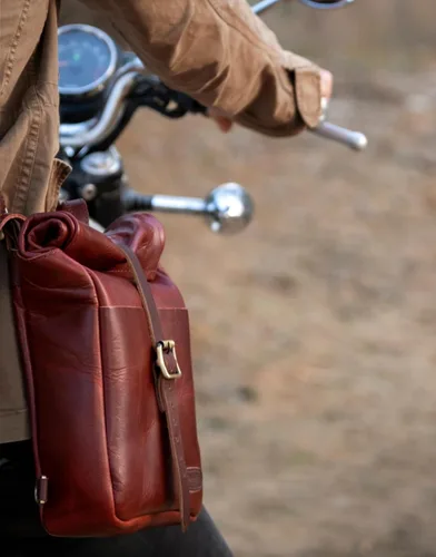 Miniatura 6 de Trip Machine Company Leather Mini Pannier - Vintage Tan