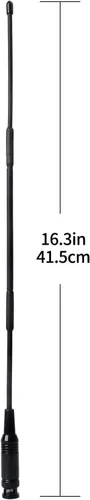 Miniatura 6 de HYS CB 11Meter 27Mhz BNC 16.1 pulgadas Antena para Cobra HH50WXST HH50 MRHH350FLT C75WXST HH38WXST Midland 75-822 75-785 MHS75 Uniden BC75XLT