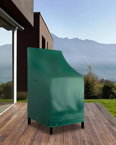 Miniatura 7 de RosieLily Fundas para sillas de patio con respaldo alto, impermeables, resistentes, apilables, para taburetes de bar al aire libre, fundas