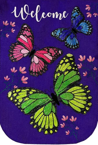 Miniatura 13 de Briarwood Lane Mariposas en el jardín Spring House Flag 04 - Mariposas