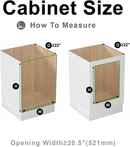 Miniatura 5 de Organizador de gabinete extraíble, (20½ pulgadas de ancho x 20 pulgadas de profundidad), cajón extraíble de cierre suave, organizador deslizante