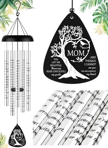 Miniatura 7 de Fabuday Regalos Conmemorativos Campanas de Viento - Regalo de Condolencia por la Pérdida de Papá o Mamá, Campanas de Viento en Memoria de un Ser
