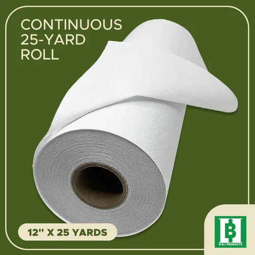 Miniatura 2 de Entretela fusible de peso medio blanca no tejida - Plancha sobre interfaz de 12" x 25 yardas para manualidades, acolchado, costura, solapas