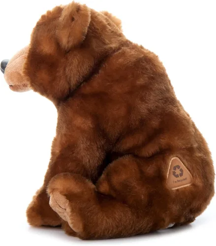 Miniatura 3 de The Petting Zoo Oso de peluche, regalos para niños, animales salvajes del zoológico Onez, juguete de peluche de oso marrón de 12 pulgadas