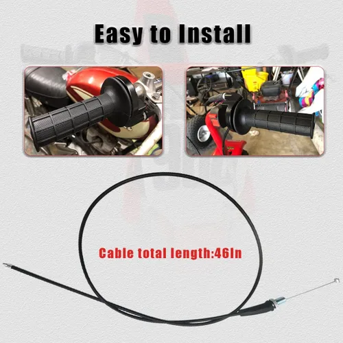 Miniatura 5 de Cable del acelerador de 46 pulgadas para Honda CRF50 XR50 Z50 Z50R XR70 CRF70 XR80 CRF80 XR100 CRF100 50cc 70cc 90cc 110cc 125cc 140cc motor de 4