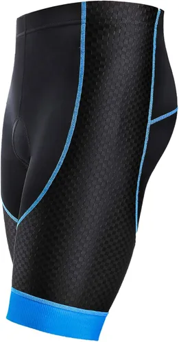 Miniatura 8 de Letook Pantalones cortos de ciclismo para hombre, acolchados de gel, cómodos, profesionales, de secado rápido