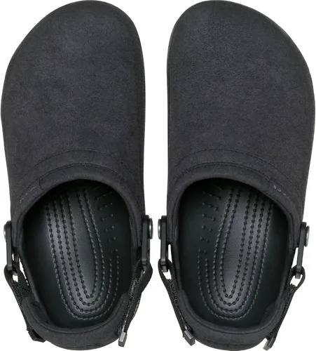 Miniatura 4 de Crocs Zuecos clásicos de lona elaborados unisex para hombres y mujeres Ante negro
