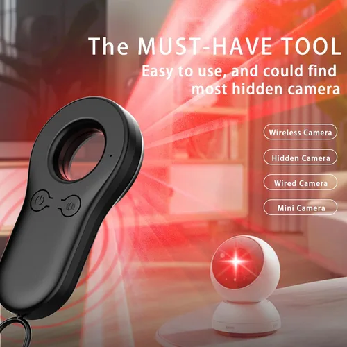 Miniatura 3 de Detector de cámara oculta, protector de privacidad portátil para usuarios solos, viajeros, viajes en coche, alquileres, buscador de cámara antiespía