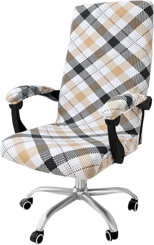 Miniatura 34 de Smiry fundas elásticas estampadas para silla de oficina de computadora, fundas universales para sillas giratorias de escritorio, extraíbles