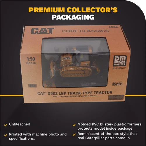 Miniatura 6 de Diecast Masters 1:50 Caterpillar D5K2 LGP Tractor tipo oruga - Serie High Line 85281