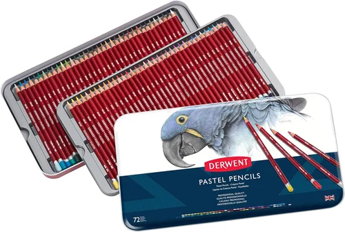 Miniatura 9 de Derwent Lápices pastel, núcleo de 0.157 in, lata de metal, 24 unidades (32992)
