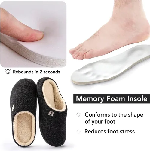Miniatura 17 de RockDove Pantuflas tipo zueco con forro de sherpa para hombre