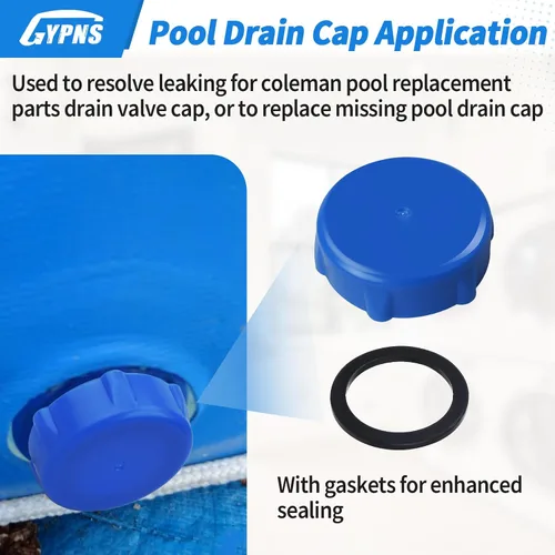 Miniatura 6 de Tapa de válvula de drenaje de piscina para Coleman sobre el suelo piscina P01006 Accesorios de repuesto