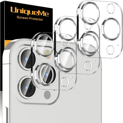Miniatura 42 de UniqueMe para Paquete de 3 Protectores de Lente de Cámara para iPhone 15 Pro/iPhone 15 Pro Max, [Protección contra Caídas] [Compatible con Fundas]