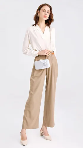 Miniatura 5 de Covelin Bolso de mano plisado de moda para mujer con bolso de noche de diamantes
