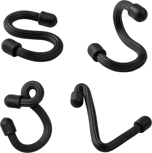 Miniatura 3 de Nite Ize Gear Tie Gancho en S flexible, gancho en S flexible para garaje, armario, cocina y plantas, negro, 1 unidad (paquete de 1)
