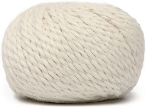 Miniatura 4 de 100 % lana de alpaca bebé en peso voluminoso - Celestialmente suave y perfecta para tejer y hacer crochet (Blanco Alabastro, Voluminoso - 3 madejas)