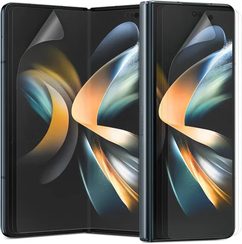 Miniatura 7 de [Paquete de 3+3] para Samsung Galaxy Z Fold 3 5G, protector de pantalla mate antirreflejos EPU+TPU, interior + 3 unidades frontales, antihuellas