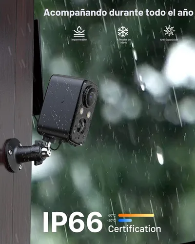 Miniatura 7 de Cámaras de seguridad inalámbricas para exteriores: cámaras para sistema de seguridad del hogar, cámara WiFi con panel solar, sistema de vigilancia