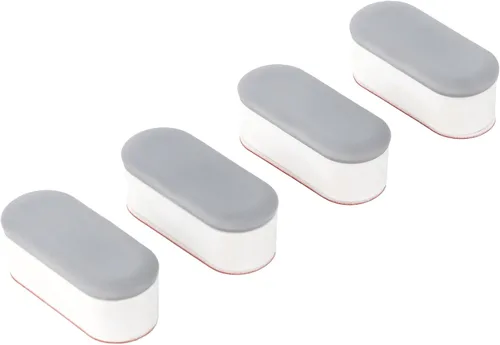 Luxe Bidet Parachoques universales antideslizantes para asiento de inodoro con adhesivo fuerte de 4 piezas
