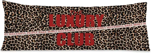 Miniatura 8 de Funda de almohada de cuerpo de 8 bolas con estampado de leopardo rojo a la moda, 20 x 54 pulgadas, decoración de habitación de guepardo, bota roja