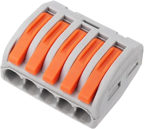 Miniatura 8 de Conector de cable de palanca de 2 puertos, conectores de alambre de empalme compactos para múltiples tipos de cables