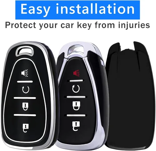 Miniatura 4 de XIYANG TRADE Funda para llavero Chevy con llavero, funda de TPU suave para llave de protección completa para Chevy Equinox Sonic Spark Traverse