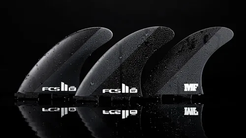 Miniatura 8 de FCS II Mick Fanning Neo Carbon - Tres aletas grandes de carbono, color negro y carbón, diseñadas para potencia, velocidad y respuesta rápida, ideal