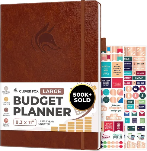 Miniatura 23 de Clever Fox Planificador de presupuesto de bolsillo, mini cuaderno de seguimiento de gastos. Organizador de presupuestos mensual, cuaderno