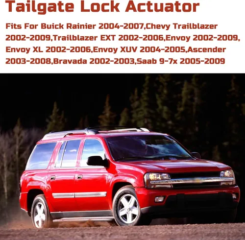 Miniatura 2 de Actuador de pestillo de cerradura de puerta trasera para puerta elevadora, compatible con Buick Rainier Chevy Trailblazer Envoy Ascender Bravada