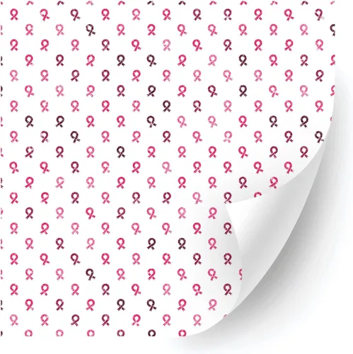Miniatura 8 de HTV4U Vinilo de transferencia de calor con estampado de concienciación sobre el cáncer de mama con purpurina (cinta rosa bebé, 12 x 12 pulgadas)