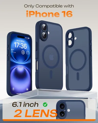 Miniatura 930 de TOCOL Funda para iPhone 11, compatible con Magsafe, protección completa de cámara, imanes integrados, protección contra caídas, funda translúcida