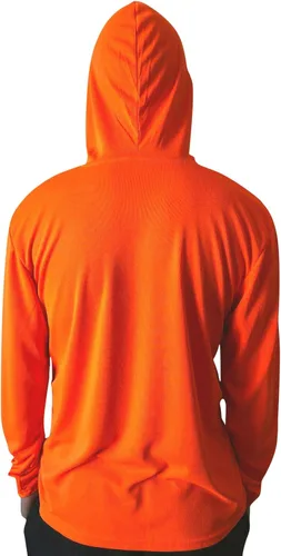 Miniatura 9 de NY GOLDEN FASHION Hi Vis - Camiseta de alta visibilidad de manga larga para trabajo de construcción con capucha