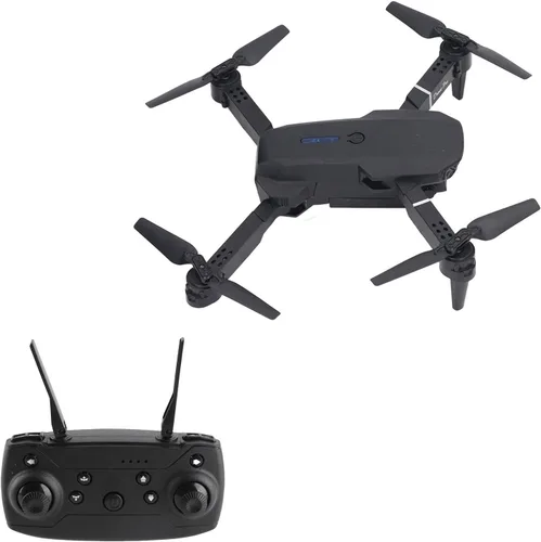 Miniatura 7 de E88 4 Eje RC Drone Aéreo Quadcopter HD Doble Cámara Alta Resolución Volteando Plegable Negro