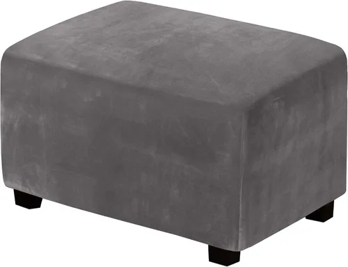 Miniatura 37 de H.Versailtex. - Funda de terciopelo elástico ajustable, rectangular, para taburete o caja de almacenamiento,1 pieza, elástica, ajustable