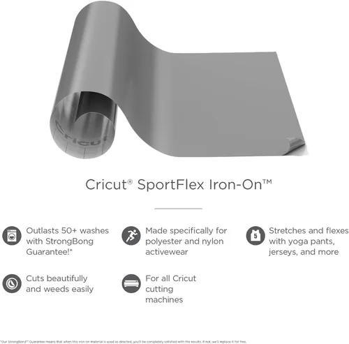 Miniatura 2 de Lámina Cricut Sportflex para planchar sobre la ropa, color morado