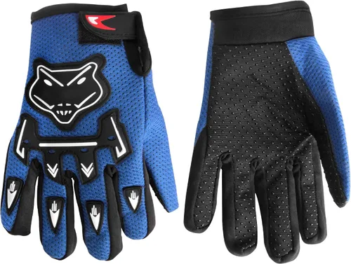 Guantes de motocross para niños, niños y jóvenes, guantes de conducción para motocicleta, BMX, bicicleta de montaña, ATV, dedos completos, guantes