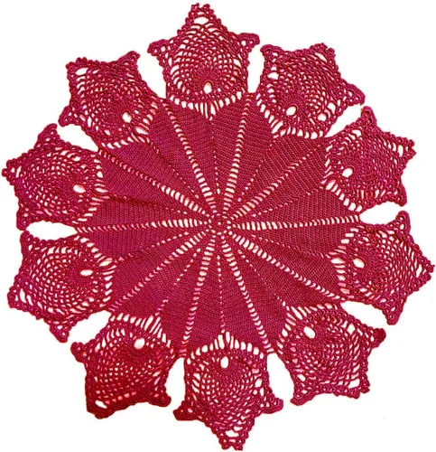 Miniatura 8 de Manteles individuales de encaje de flores de tulipán hechos a mano para mantel de cocina (1 unidad, 31 a 32 pulgadas, verde manzana)