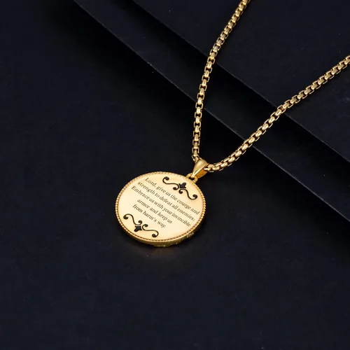Miniatura 5 de CEKAMA - Collar de plata de ley 925 con dije de amuleto para hombres y mujeres, con cadena de 0.098 in, 22 pulgadas + 2 pulgadas