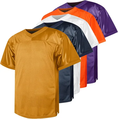 Camiseta de fútbol en blanco, camiseta de fútbol de los años 90, hip hop, de malla, para práctica