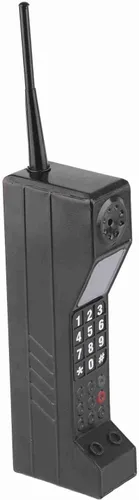 Miniatura 9 de Adorno retro de ladrillo para teléfono celular, modelo vintage de teléfono celular, adornos de simulación a la antigua moda (negro), Negro -, Vintage