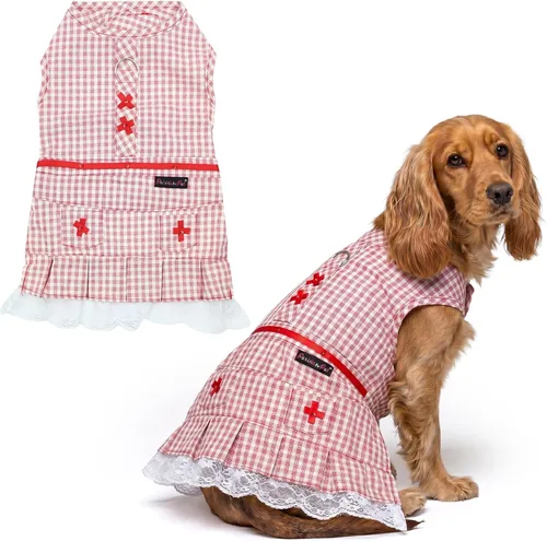 Miniatura 125 de Parisian Pet Chambray - Vestido para perro - Ligero sin mangas para perro, niña, talla XS Chambray en general